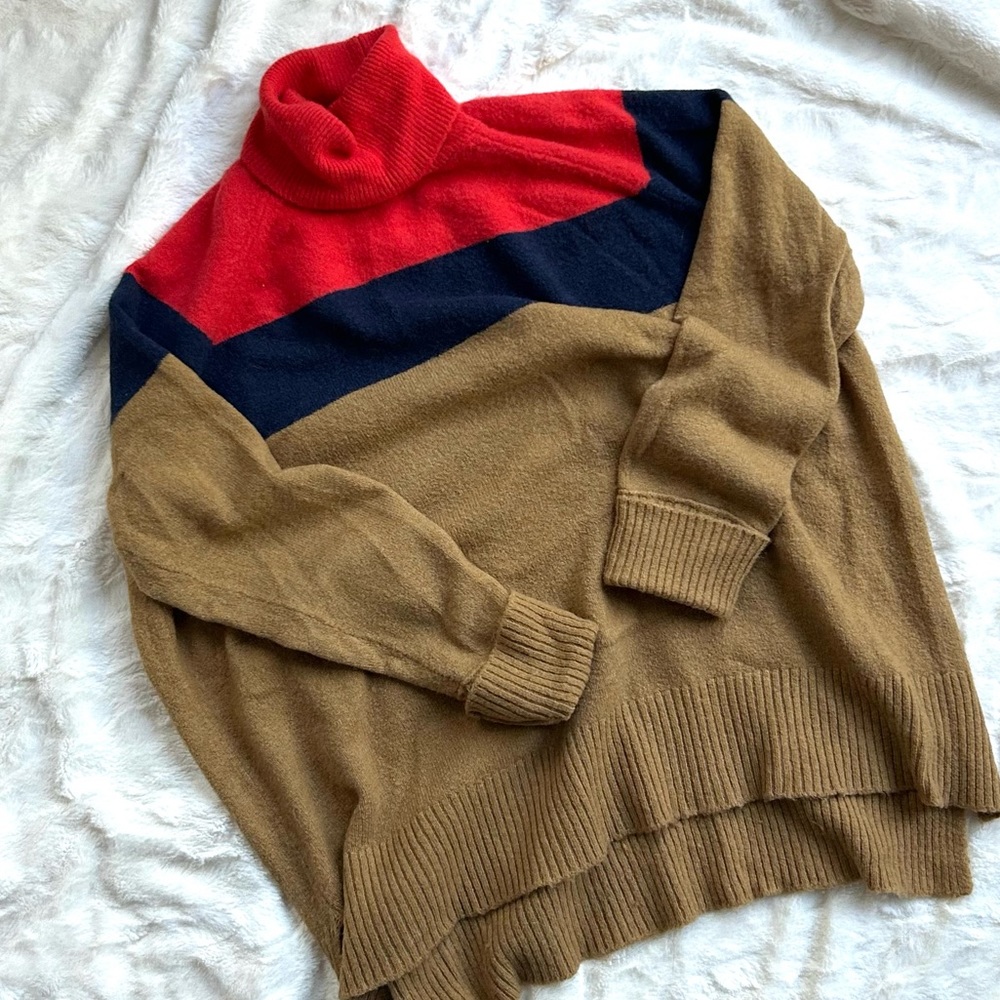 J. Crew Colorblock Turtleneck In Super Soft Yarn - image 4